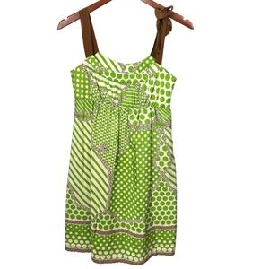 Tibi New‎ York Silk Blend Babydoll Mini Sundress 2 Y2K Boho Country Rodeo Retro